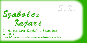 szabolcs kajari business card